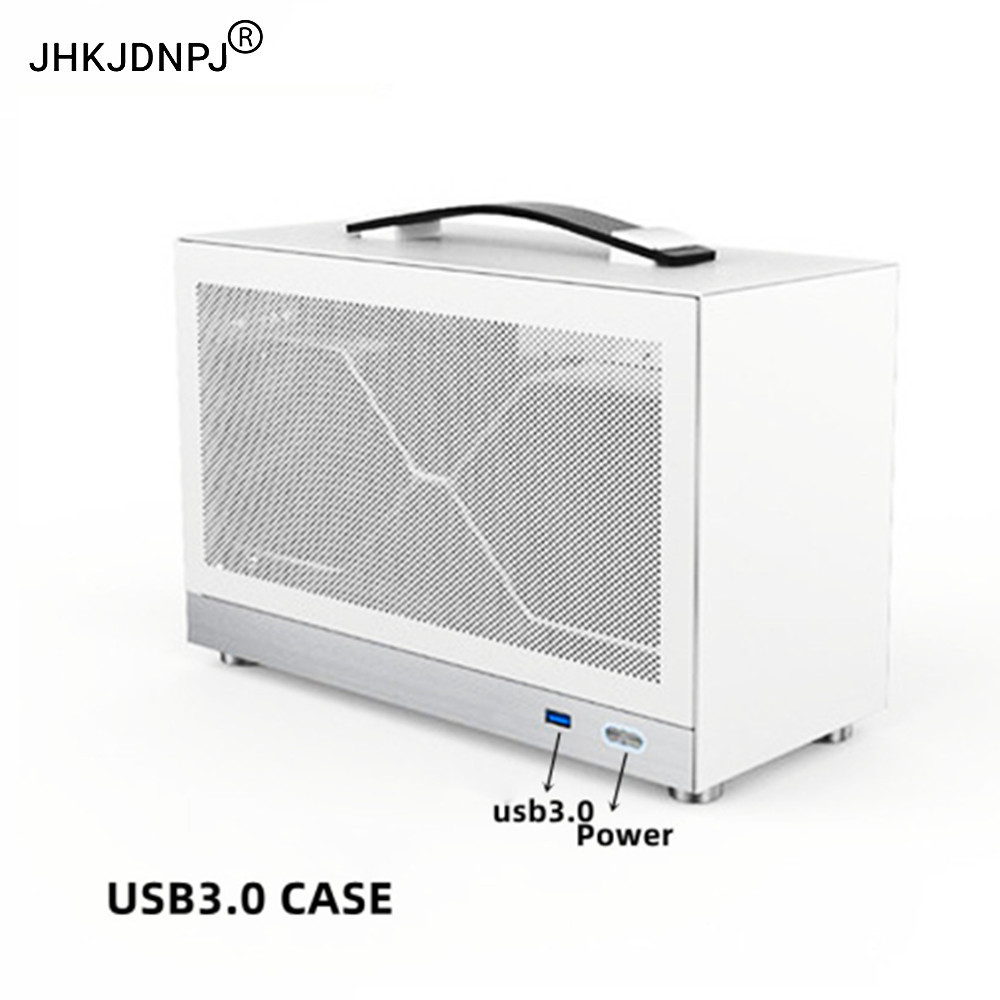 8.1L แบบพกพา S300 MINI-ITX กรณีคอมพิวเตอร์เดสก์ท็อป HTPC ตาข่ายสนับสนุน SFX PSU, 305 มม.GPU
