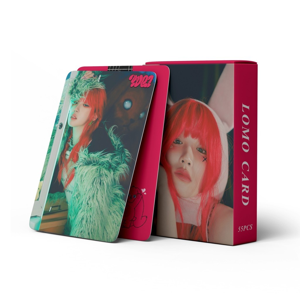 55 แผ่น (G) I-DLE Photocards YUQI Song YUQI SoloKPOP นําเสนอการ์ด LOMO