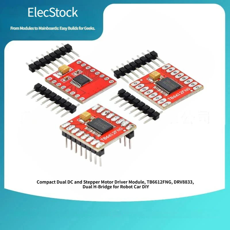 ขนาดกะทัดรัด Dual DC และ Stepper Motor Driver โมดูล, TB6612FNG, DRV8833, Dual H-Bridge สําหรับหุ่นยน