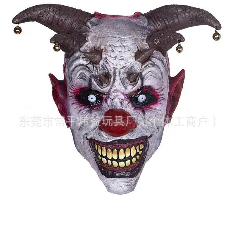 Bell Clown Headgear Circus Clown Mask Masquerade ปาร์ตี้ตลกแสดงแต่งตัวหมวก