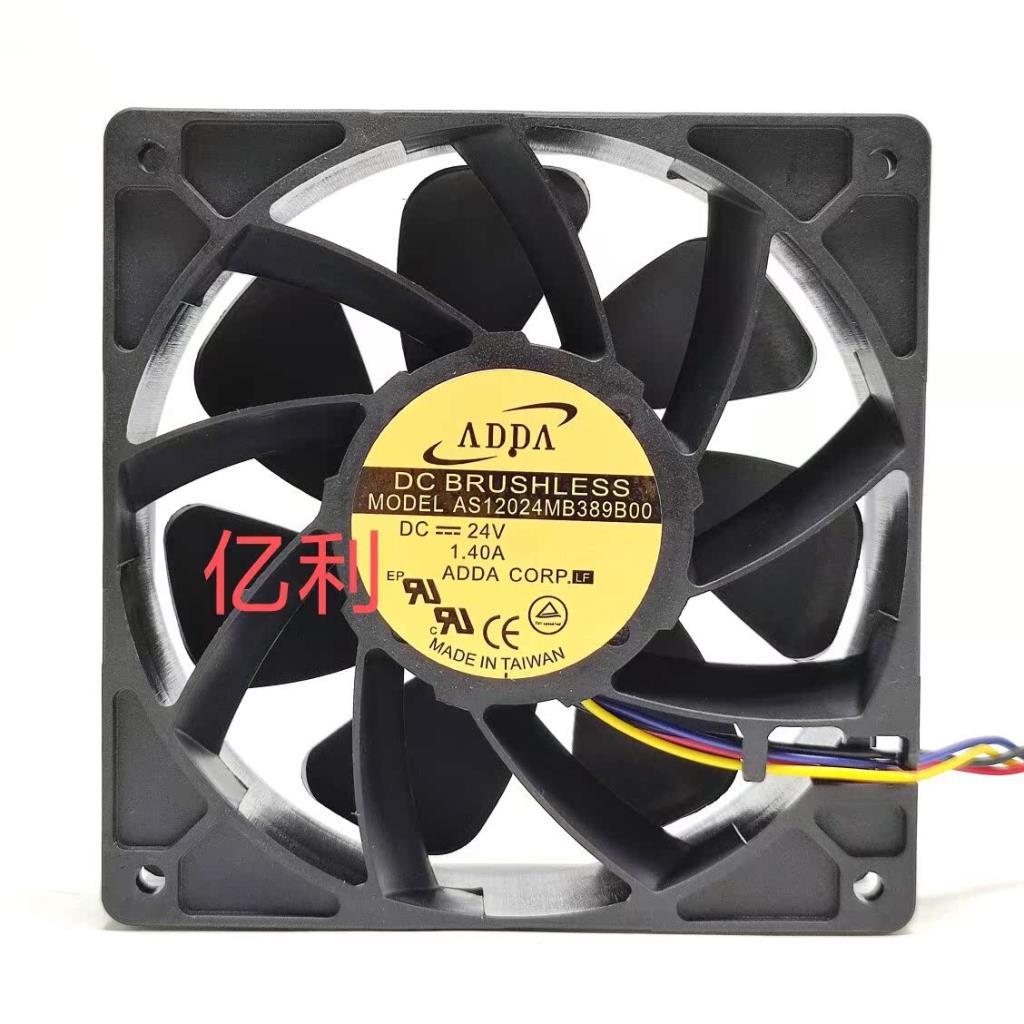 ADDA AS12024MB389B00 24V 1.40A 12CM 12038 4 สาย PWM ฟังก์ชั่นพัดลมระบายความร้อน