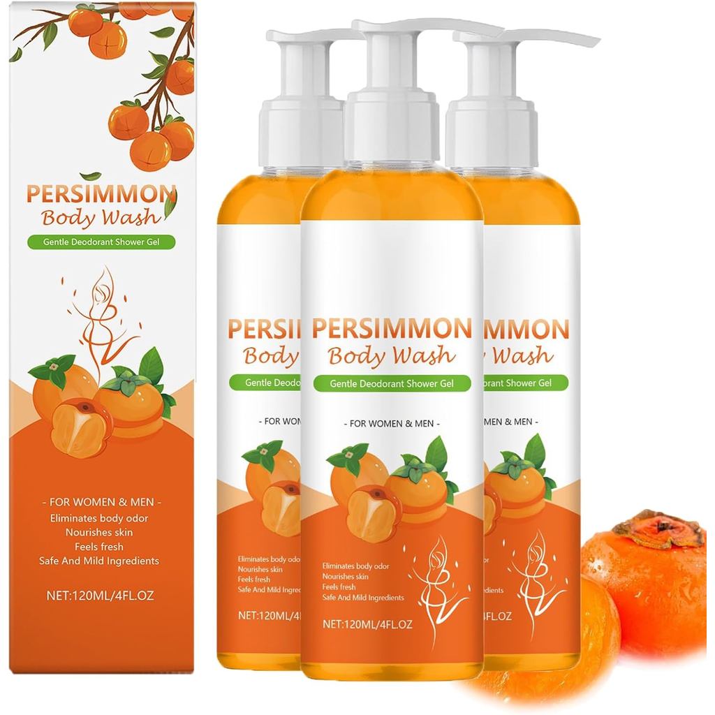 PersimmonBodyWashforOldPeopleell,PersimmonSoapBodyWash,Anti-ระงับกลิ่นกายBarSoapersimmonBodyWashforS