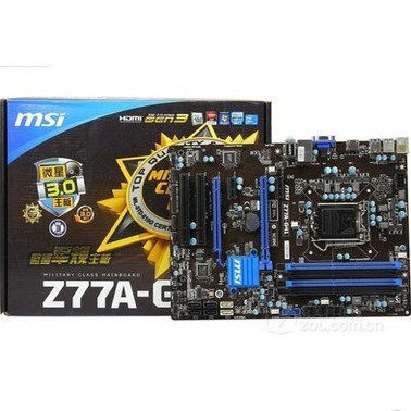 [มือที่สอง] MSI/MSI Z77A-G41 ZH77A-G43 เมนบอร์ด 1155 พินบอร์ดขนาดใหญ่รองรับ CPU 1155 พิน