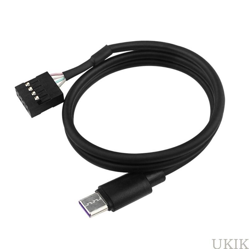 UKIK Secure Connection 9Pin To Type C สายไฟสําหรับอุปกรณ์เสริมคอมพิวเตอร์