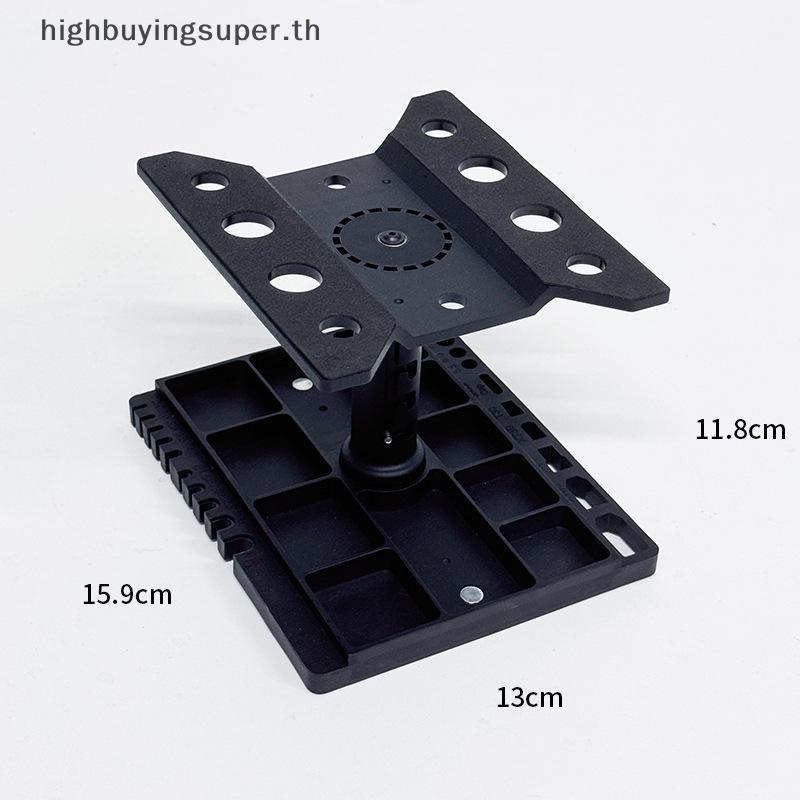 ชม 360° หมุนได้ RC รถซ่อม Workbench ล็อคขาตั้งเครื่องมือสําหรับ 1/10 Scale RC Racing Cars HRTH