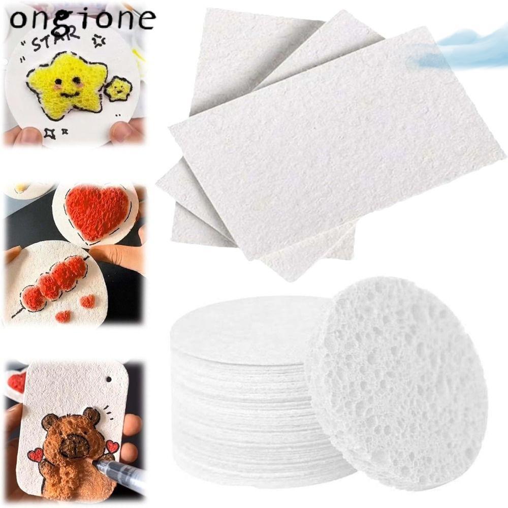 ONGIONE 10 ชิ้น Puffy Texture กระดาษ, โฟมของเล่นเพื่อการศึกษา Texture ภาพวาดกระดาษ, มัลติฟังก์ชั่นหั