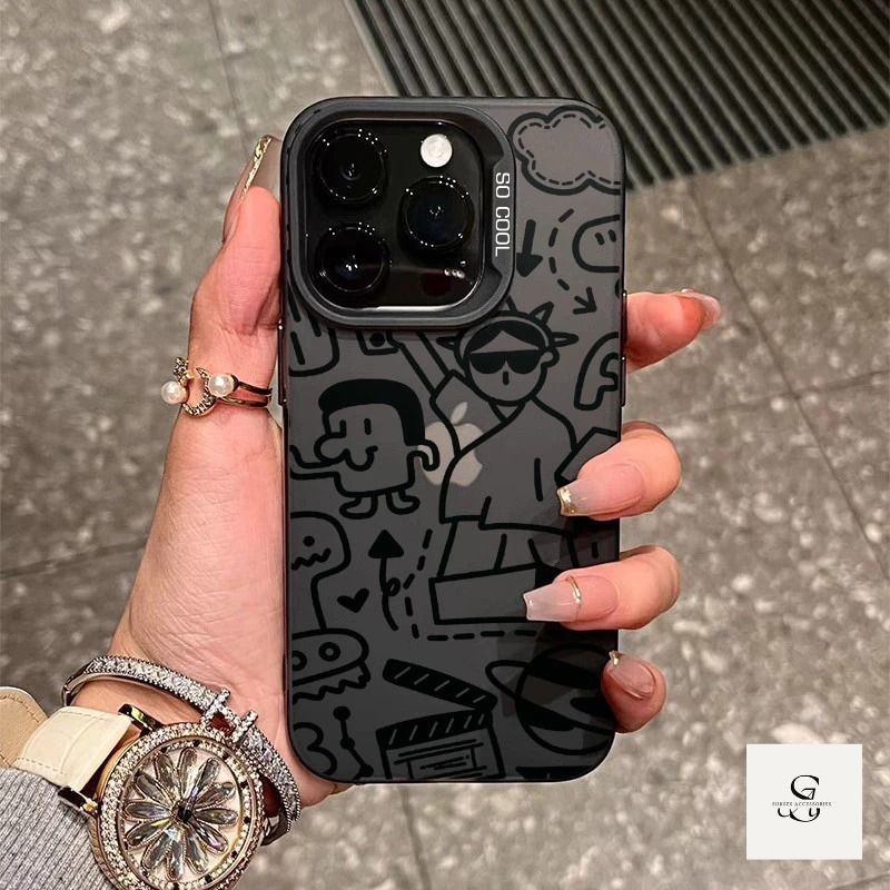 LL77 Premium Matte CaseปลอกHp Line GraffitiสําหรับOppo A6C A6X A6 PRO A5 PRO A5X A5i A60 A3X A3 Pro 