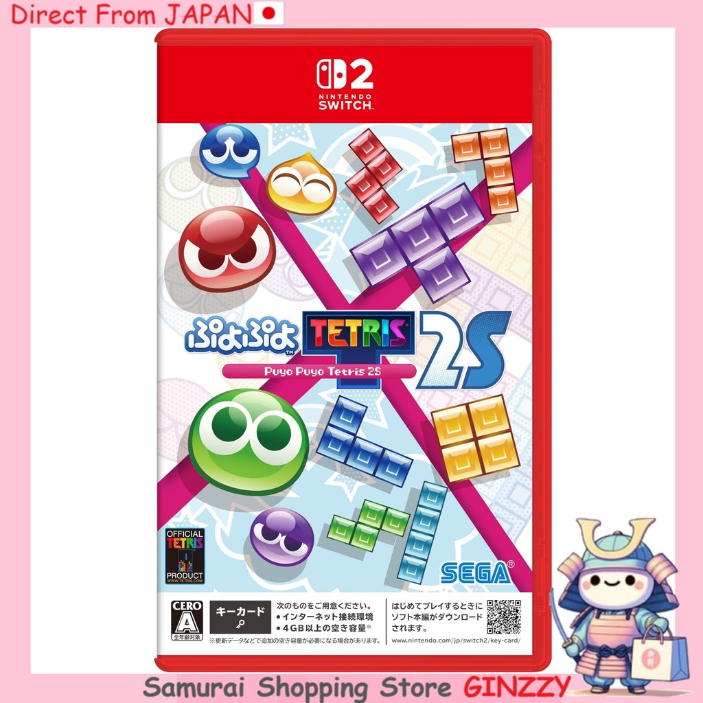 Puyo Puyo Tetris 2S เกม Nintendo Switch 2 แผ่นแท้ นำเข้าจากญี่ปุ่น เกมพัซเซิล