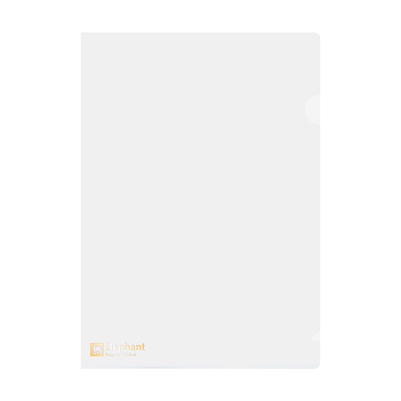แฟ้มซอง A4 ขาว (แพ็ค12เล่ม) ตราช้าง 410A