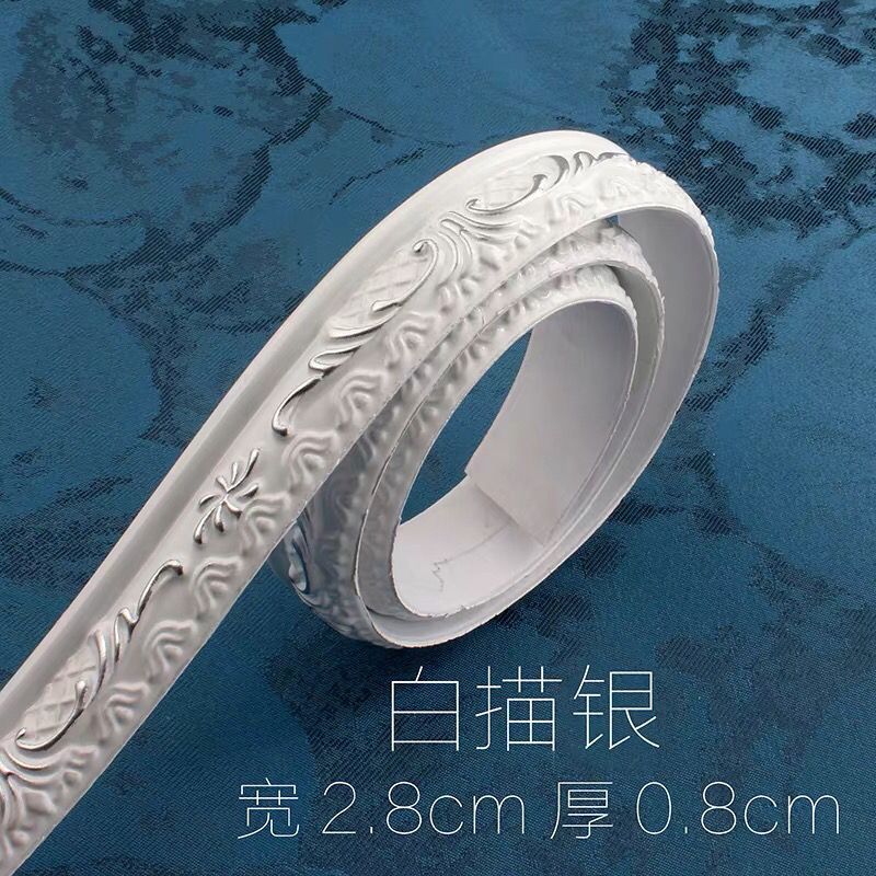 装饰线吊顶石膏线美边线电视背景墙线镜子装饰花边自粘边框Decorative line ceiling gypsum line US sideline TV background20260907