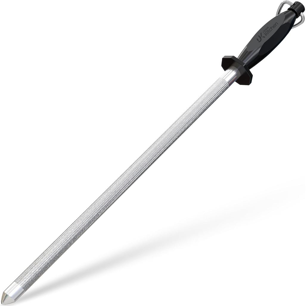 Utopia มีดครัว Sharpener Rod 12 นิ้ว Honing Rod สําหรับ Sharpening QFPW