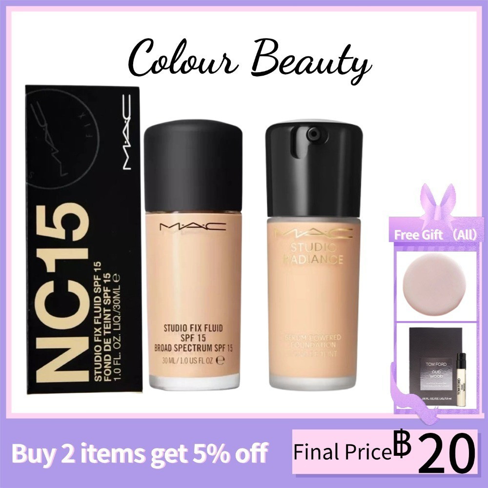 ของแท้100% MAC Studio Fix Fluid Foundation 30ml #N12 #NC15#N18 #NC20
