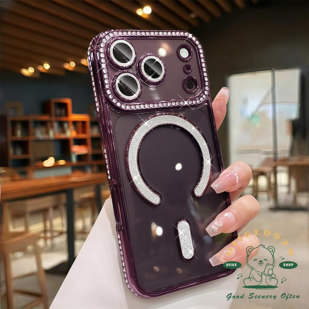เคส iPhone18 Pro Max Burgundyไวน์แดงถุงลมนิรภัยซิลิโคนเหลวเคสโทรศัพท์Iphone17 Pro Max 16 15 14 13ปลอกสําหรับเคสIPhoneซิลิโคนSoft Shell TPU + PCกันกระแทก