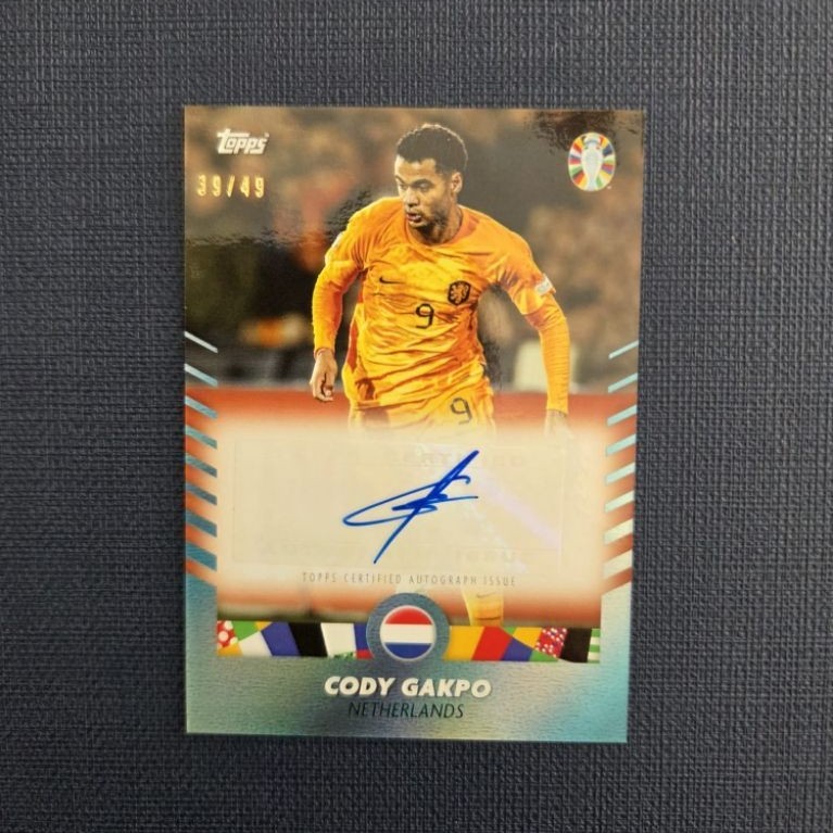 2023-24 Topps Cody Gakpo Gold /49 Auto