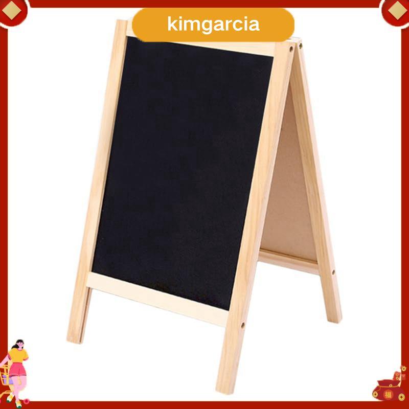 kimgarcia Tabletop Menu Board กระดานดําสองด้านพร้อมขาตั้ง