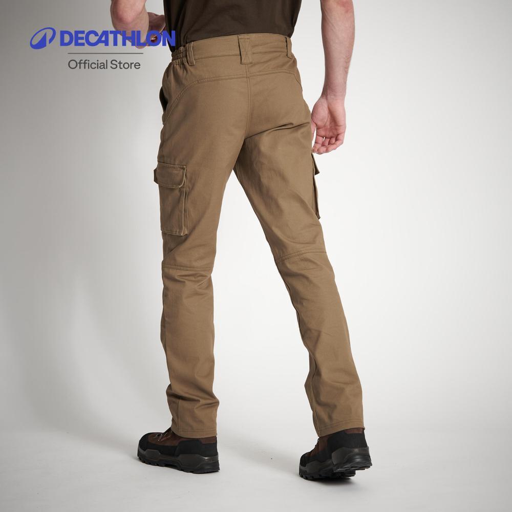 Decathlon Durable Camouflage Trousers กางเกงขายาวสำหรับการส่องสัตว์ รุ่น 520 - Khaki