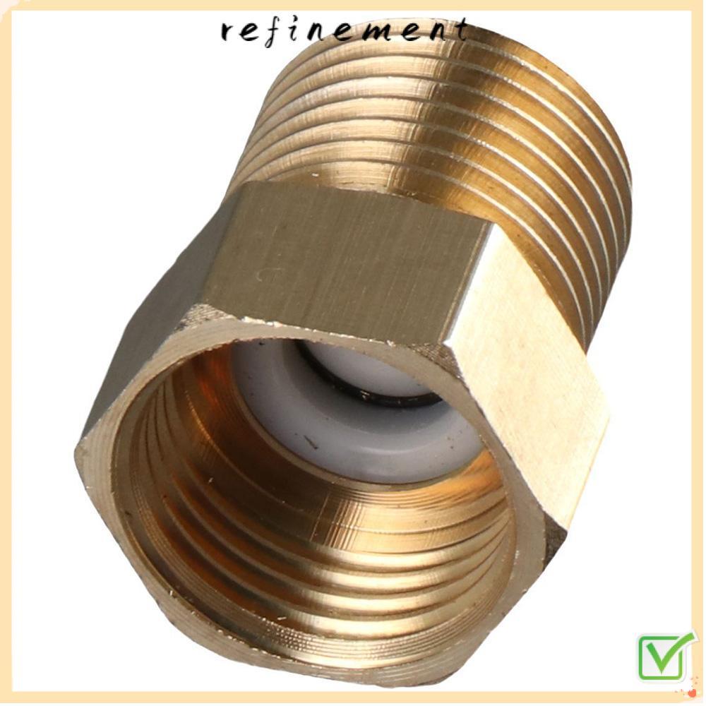 REFINEMENT วาล์วทางเดียว, 1/2" Gold Check Valve, ทนทานทองเหลือง Ozone Resistance Female to Male Thread Backflow Valve Oil Water Gas