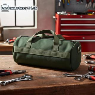 TA ผ้าใบกระเป๋าเครื่องมือพับแบบพกพา Spacious Storage Organizer สําหรับ Travel Car Repair ฮาร์ดแวร์ Craft Supplies TH