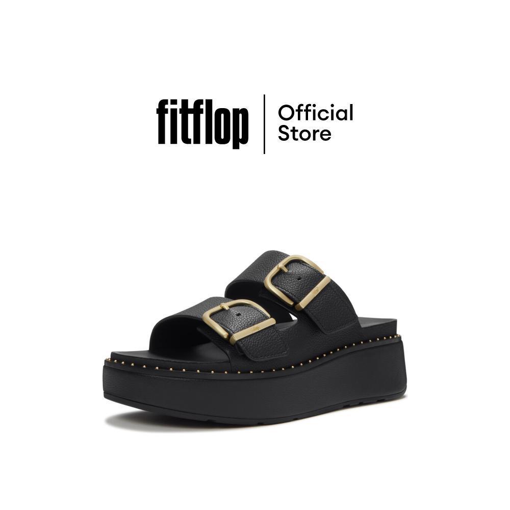 FITFLOP GEN-FF MAX BUCKLE TUMBLED 2BAR รองเท้าแตะผู้หญิง รุ่น A3G-090 สี BLACK