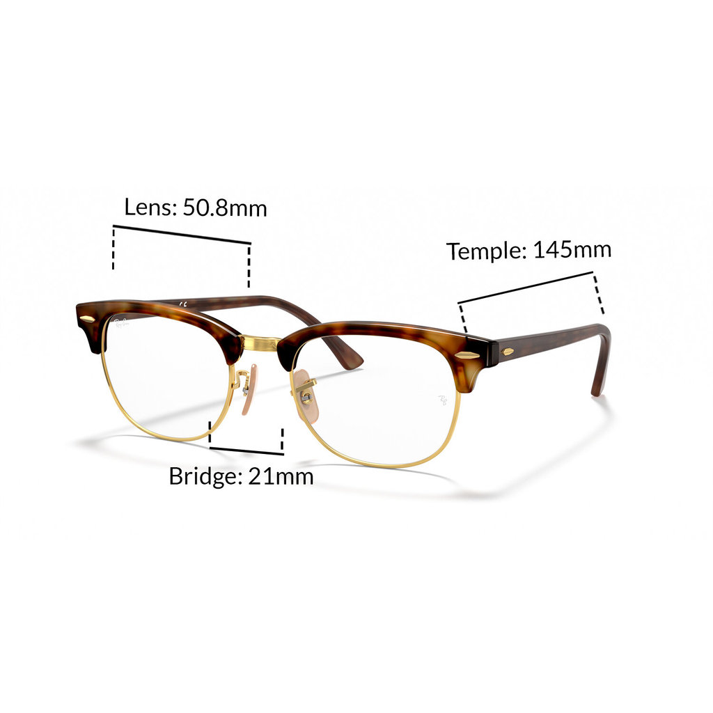 Ray-Ban نظارة طبية Clubmaster RX5154 مقاس 51 — صورة 2