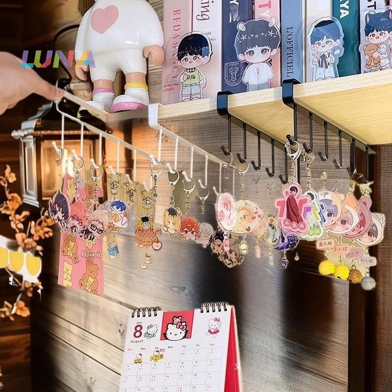 Danmiao111 พวงกุญแจแขวนจี้ neck Rack Storage Rack Rotatable Rack แหวนผมเชือก Desktop Finishing Holde