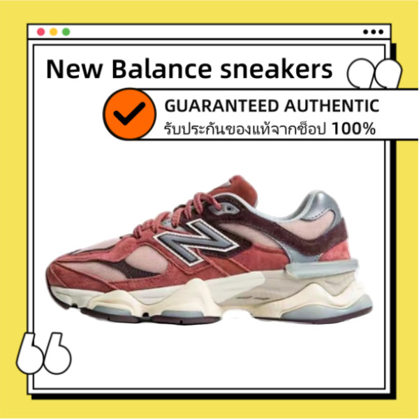 ของแท้ 100% NEW BALANCE 9060 NB9060 U9060TRU Pink Unisex รองเท้าผ้าใบสำหรับผู้ชาย และผู้หญิง