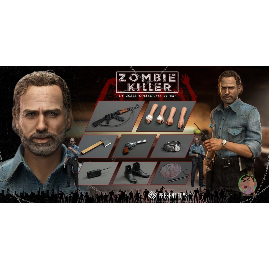 ปัจจุบันของเล่น 1/6 PT-SP53 Zombie Killer Action Figure