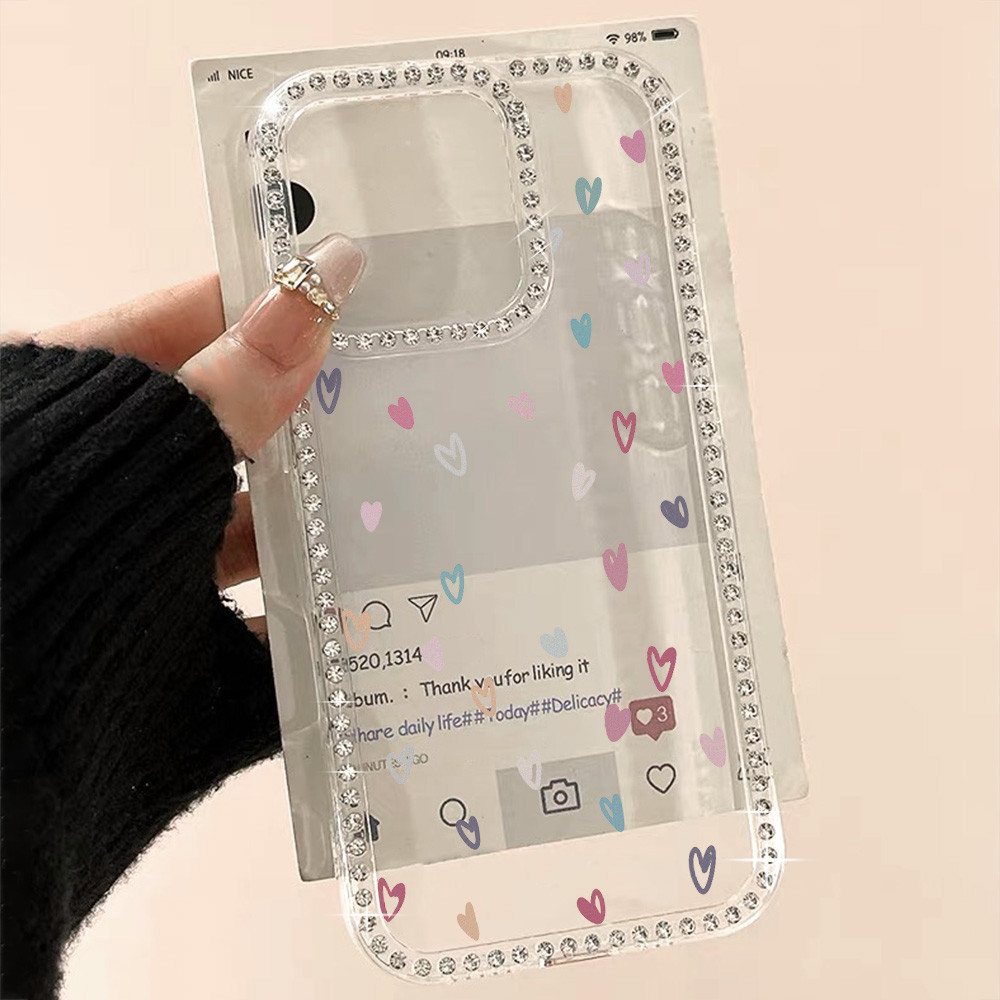 แวววาวเคส เคสไอโฟน 13 for iPhone 11 15 14 12 16 Pro Max 15 13 Pro เคสไอโฟน 16 pro max 11 12 Pro กันกระแทก เคสใส TPU นุ่ม