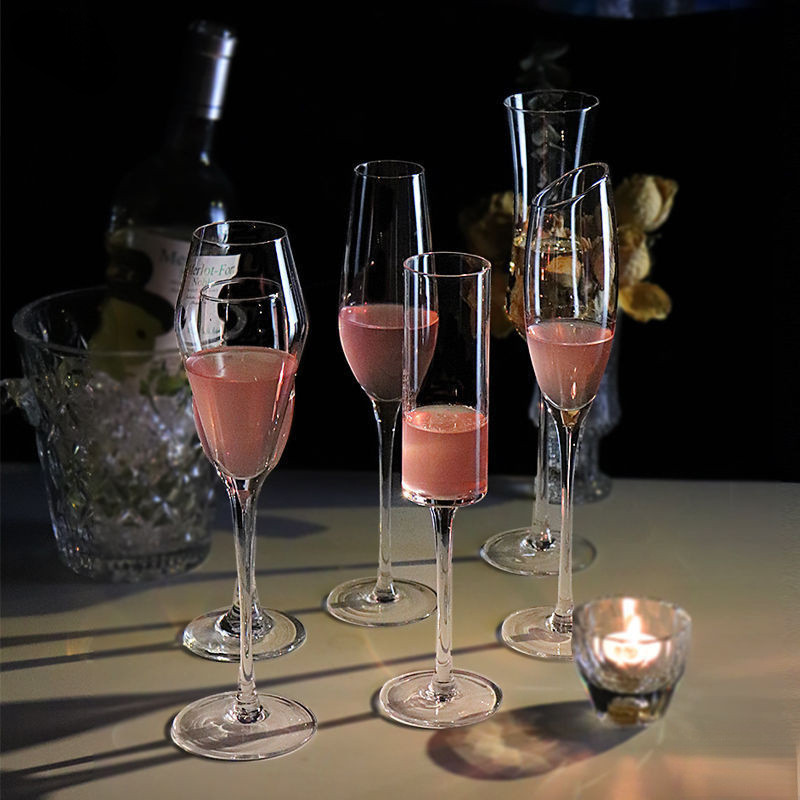 แก้วแชมเปญแก้วมูลค่าสูงกุณโฑแก้วไวน์ค็อกเทลแก้วคริสตัลในครัวเรือนชุดเมาเล็กน้อยแก้วไวน์ z59ค