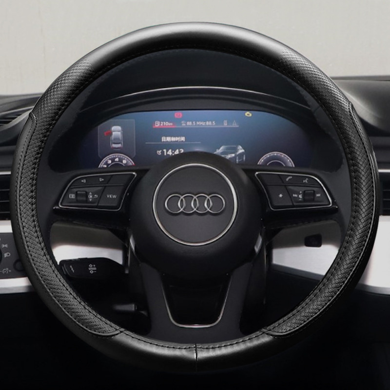 ฝาครอบพวงมาลัย Audi 2022 A8Q7Q8A7L/etron45quattro55 รถหนัง Hands-Free เย็บ