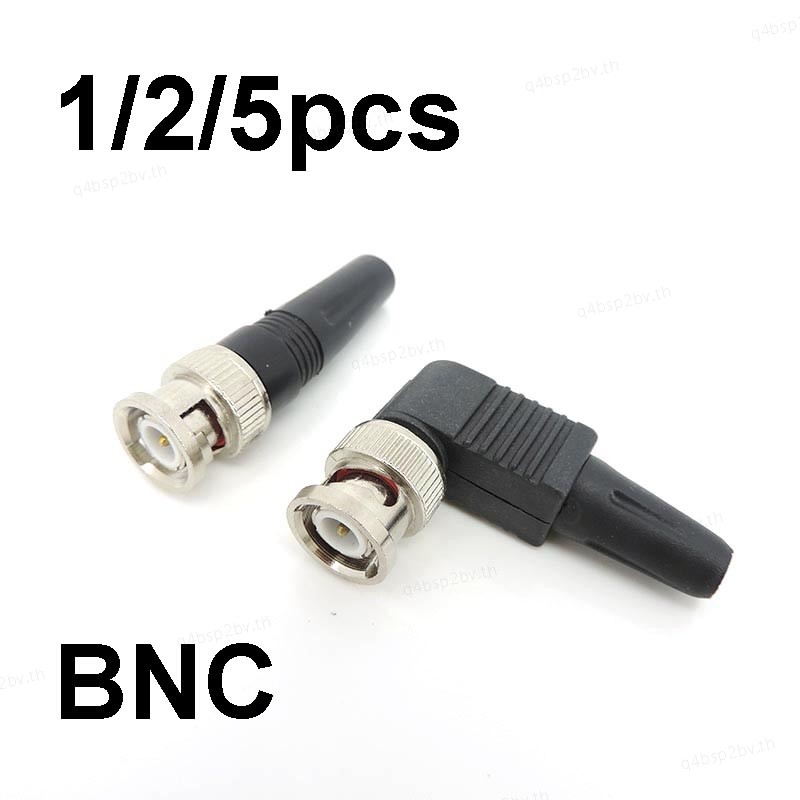 BNC Connector BNC ชายปลั๊ก Twist-on RF Coaxial RG59 สายอะแดปเตอร์หางพลาสติกสําหรับการเฝ้าระวังกล้องว
