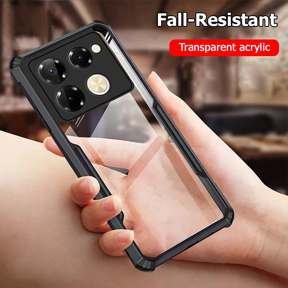 เคส For Samsung A07 A17 A56 A55 A05S A06 A16 A15 A54 A36 A35 Acrylicเคสโทรศัพท์ใสป้องกันการตก คลุมเลนส์ทั้งหมดปกป้อง360°