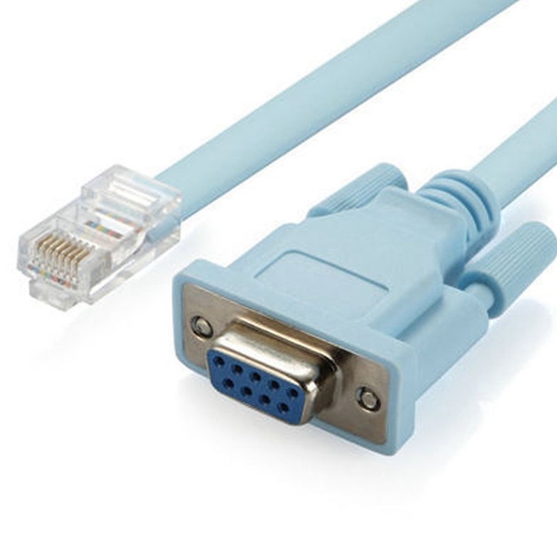 (CUHV) สายคอนโซล USB RJ45 Cat5 Ethernet To Rs232 DB9 COM Port Serial Female Routers Network Adapter 