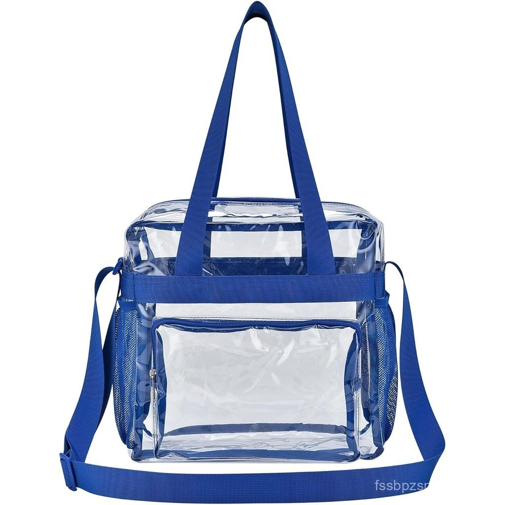 Oraben Clear Tote Bag Clear Bag Stadium Approved 12x6x12 Stadium Bag for Work, Sports Games,Gym