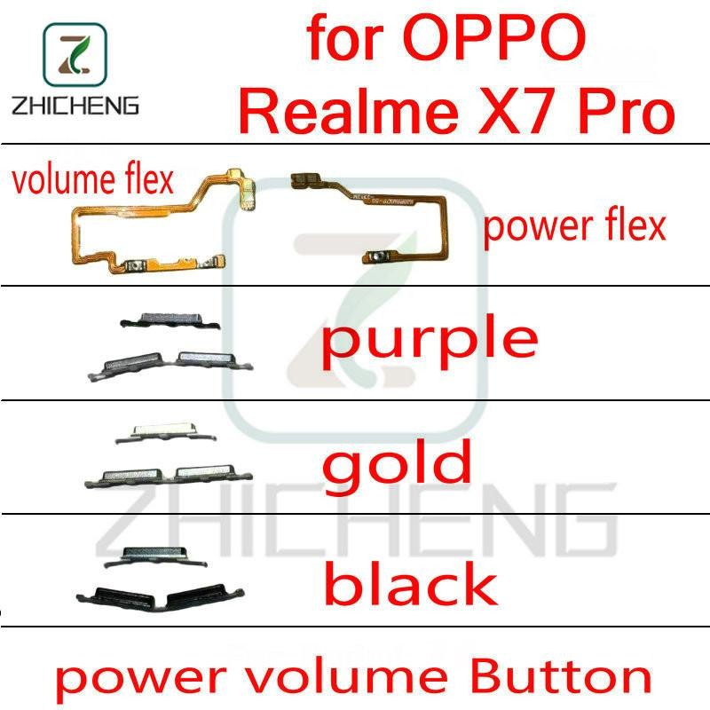 สําหรับ OPPO Realme X7 Pro ปุ่มเปิดปิด Flex Volume Up Down ปุ่ม Flex
