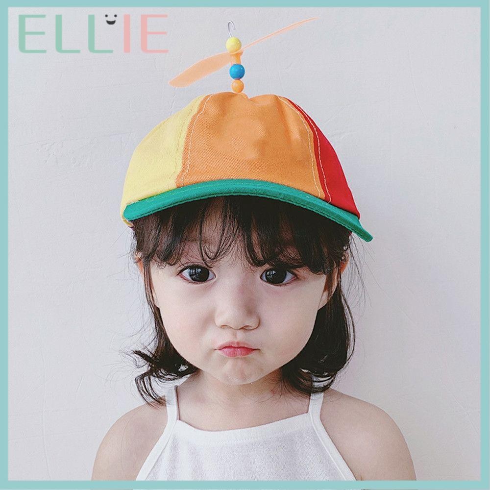 ELLIE หมวกเบสบอลใบพัด Helicopter Rainbow กันแดดน่ารัก