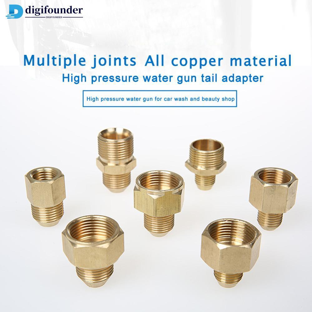 DIGIFOUNDER อะแดปเตอร์เครื่องซักผ้าแรงดันทองเหลืองชายหญิง Outlet Hose Coulper Fitting F6P8