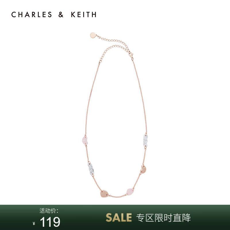 ส่วนลด Mi Year CHARLES & KEITH Accessories CK5-22150009สร้อยคอปรับได้เย็บ Ripple Series
