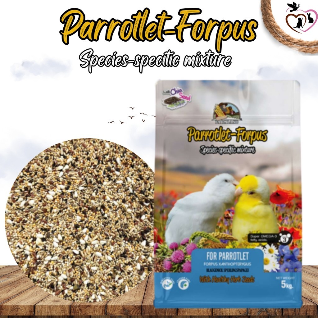 farmland parrotlet-forpus ธัญพืชรวมสำหรับนกแก้วขนาดเล็ก 5kg