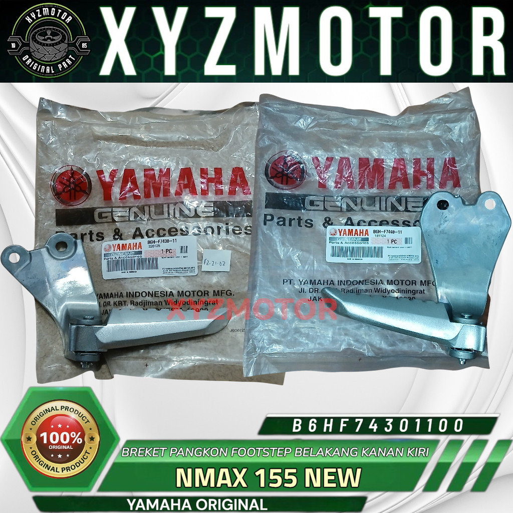 ด้านหลัง FOOTSTEP BRACKET RIGHT LEFT NMAX 155 ใหม่ YAMAHA B6H-F7440-11 B6H-F7430-11 ต้นฉบับ