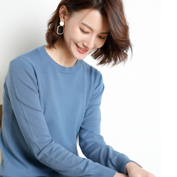 aiiz cardigan เสื้อสเวตเตอร์ถักคอกลมสำหรับผู้หญิง ขายส่งเสื้อสเวตเตอร์เกาหลีผู้หญิงสวมหัวคอกลมสั้นหล