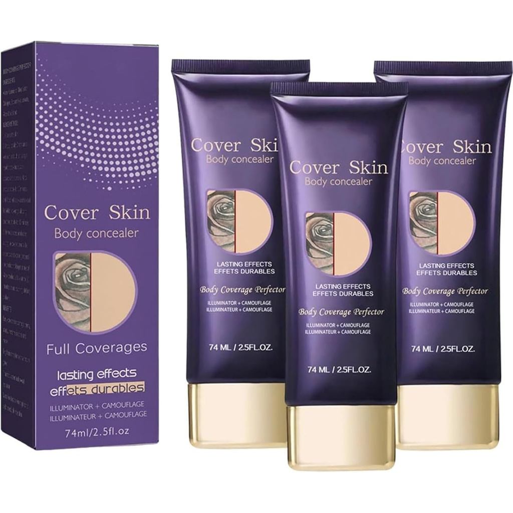 Body Coverage Perfector,Tattoo Cover Up Makeup & Leg Makeup To Cover Vein,Scar Leg And Body Makeup C