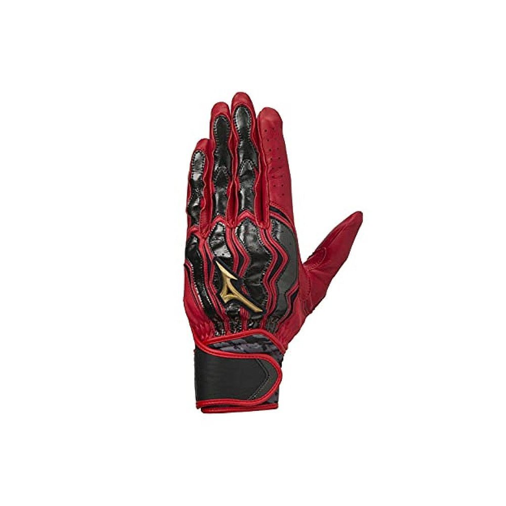 Japan Direct Mail Mizuno Mizuno Baseball Batting Gloves Hands Red x Red x Black 24