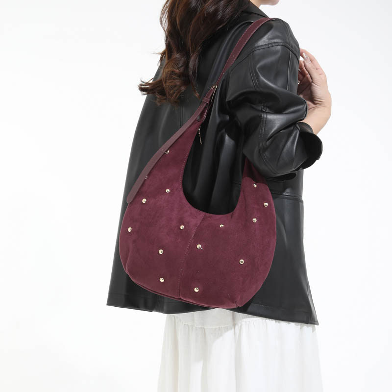 New Style Leather Willow Nail Tote Bag Premium All-Match Shoulder Bag