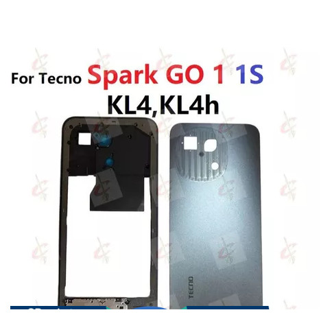 ฝาหลังสําหรับ Tecno Spark go 1 1S MIddle Frame KL4 KL4n