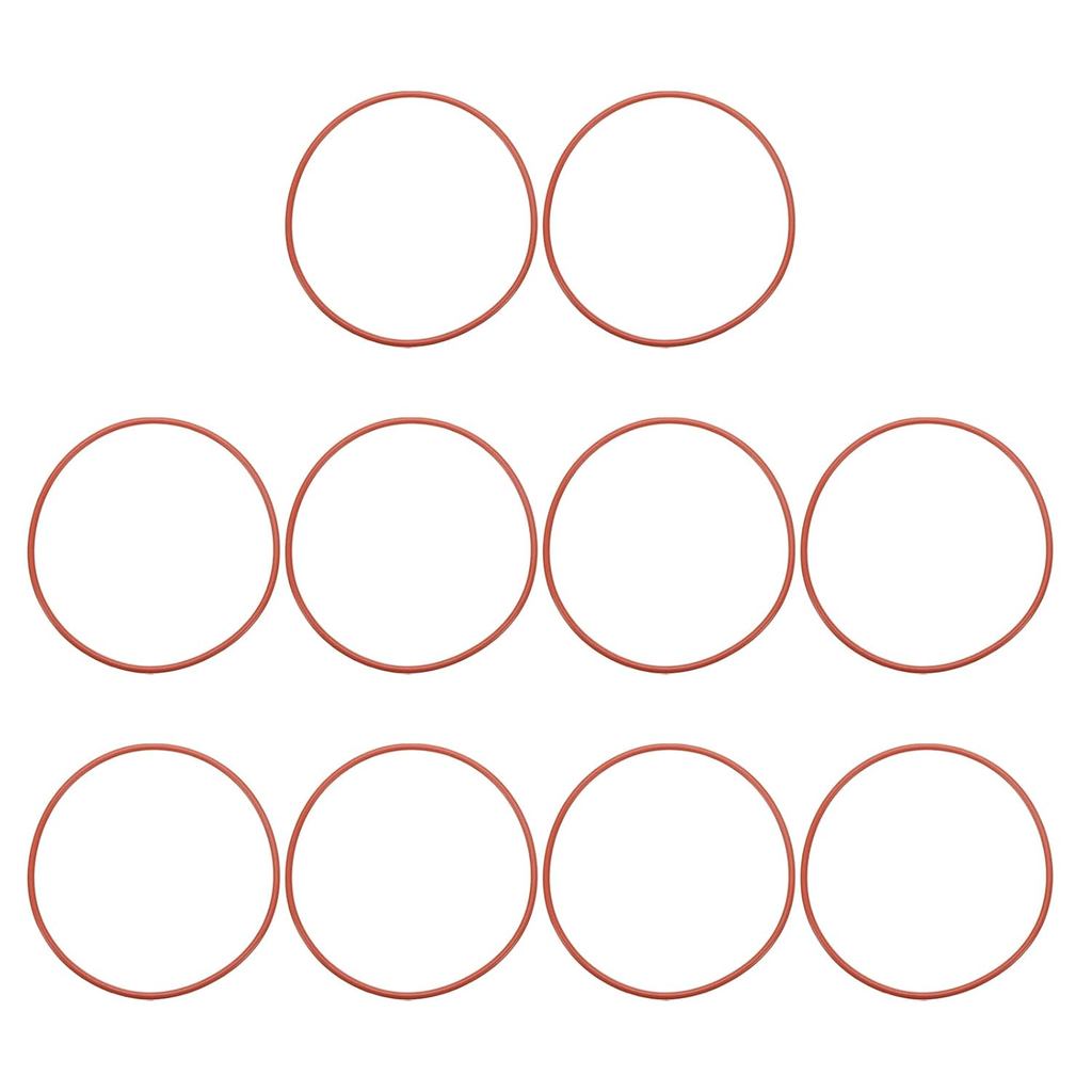 PATIKIL ซิลิโคน O-Ring 120 มม.OD 114 มม. ID 3 มม.กว้าง 10 ชิ้นเมตริก VMQ ซีลปะเก็นสําหรับประปาคอมเพร