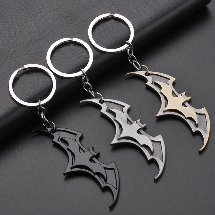 1pc พวงกุญแจโลหะขั้นสูง Avengers Union โลโก้ Batman Superman พวงกุญแจจี้พวงกุญแจรถยนต์