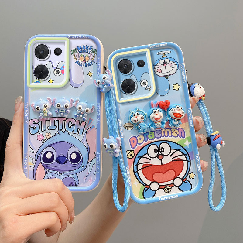 เคส OPPO Reno 8 5G เคส Kuromi Doraemon การ์ตูนโทรศัพท์ Cass เคสสามมิติน่ารักเคสโทรศัพท์แบบนุ่ม XX-TYGZ2