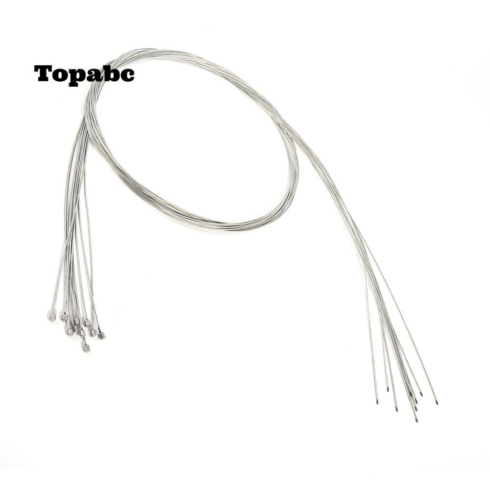 TOPABC 10 ชิ้นจักรยานเสือหมอบสายเกียร์, 2 เมตรยาว Shifter สาย Shifter ครอบคลุมชุด Shifter สําหรับจัก