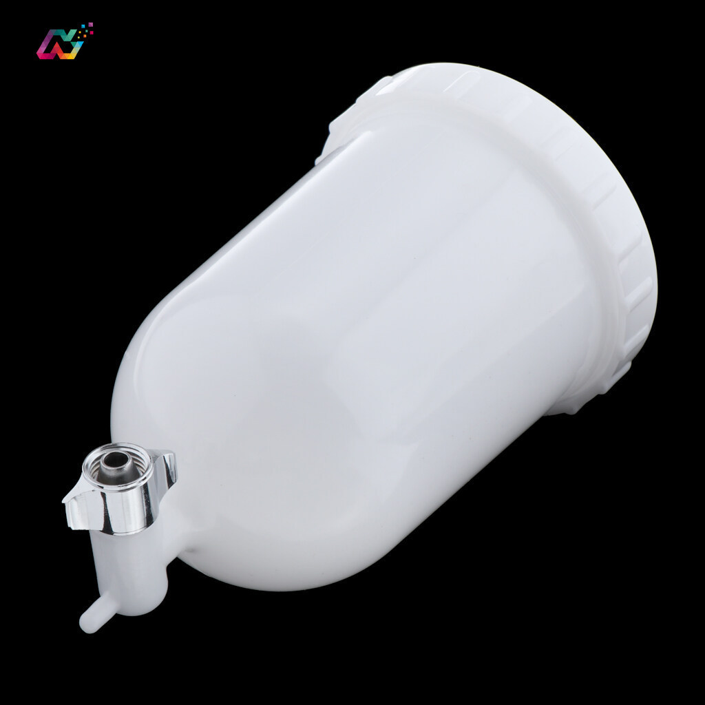 125ml 400ml 600ml พลาสติก Airbrush สเปรย์ถ้วยวัสดุทนทานรถจิตรกรรมหม้อด้านข้าง Feed Air Gravity Feed Airbrush เปลี่ยนถ้วย